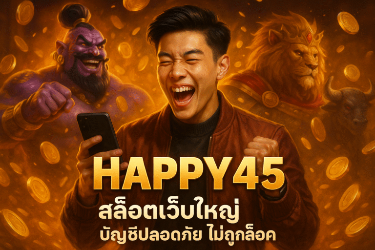 HAPPY45 สล็อตเว็บใหญ่ บัญชีปลอดภัย ไม่ถูกล็อค
