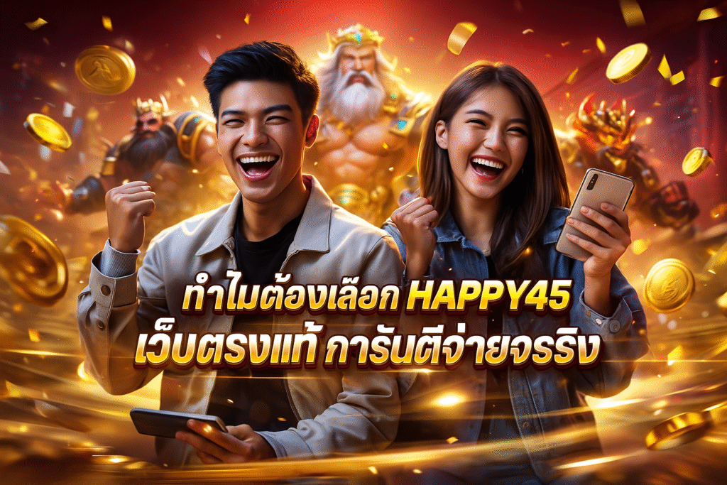 ทำไมต้องเลือก HAPPY45 เว็บตรงแท้ การันตีจ่ายจริง