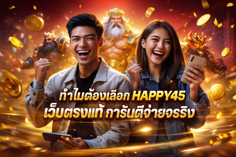 ทำไมต้องเลือก HAPPY45 เว็บตรงแท้ การันตีจ่ายจริง