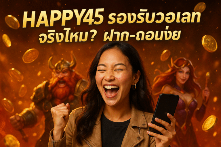 HAPPY45 รองรับวอเลทจริงไหม? ฝาก-ถอนง่าย